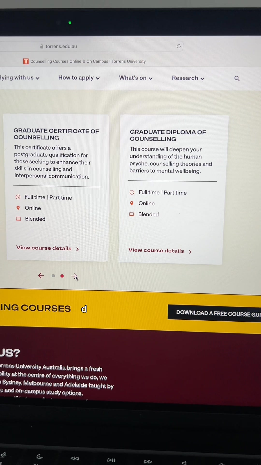 Torrens University Australia Facebook ad from Jun 30, 2026