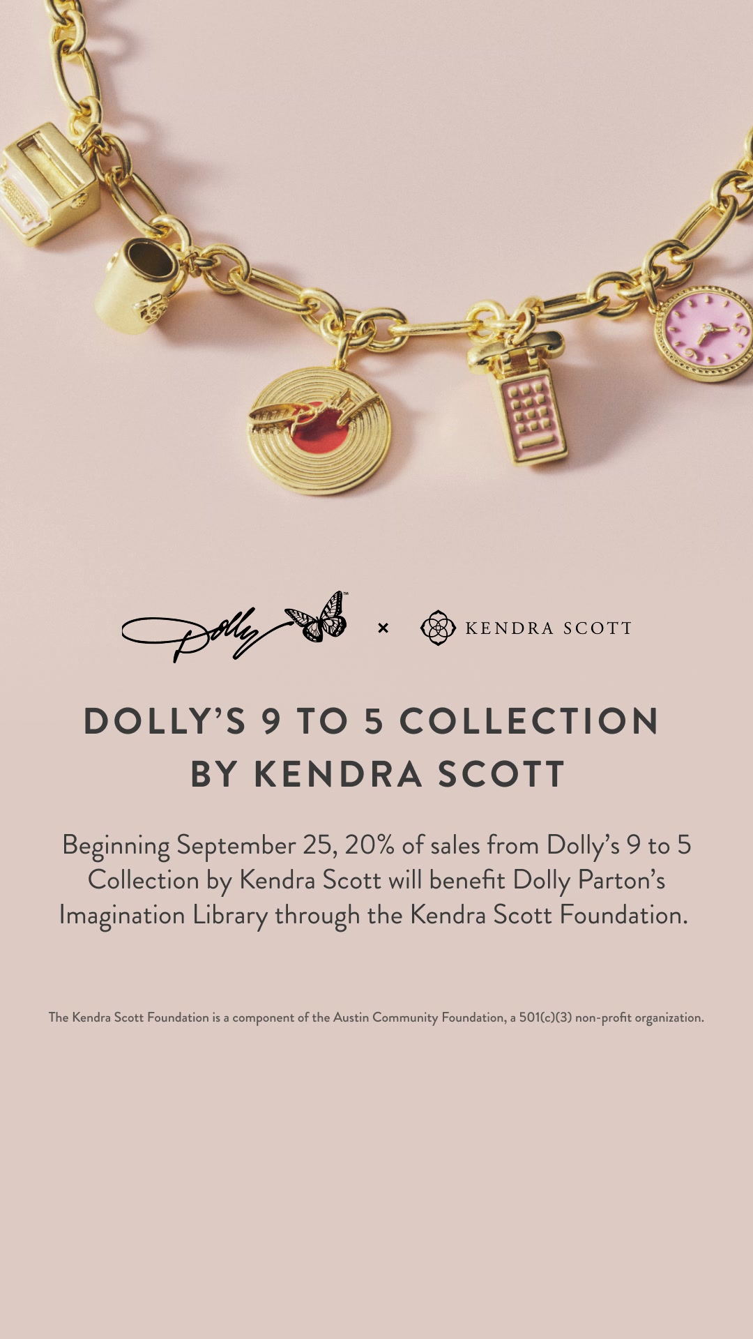 Kendra Scott Facebook ad: Shop for Good