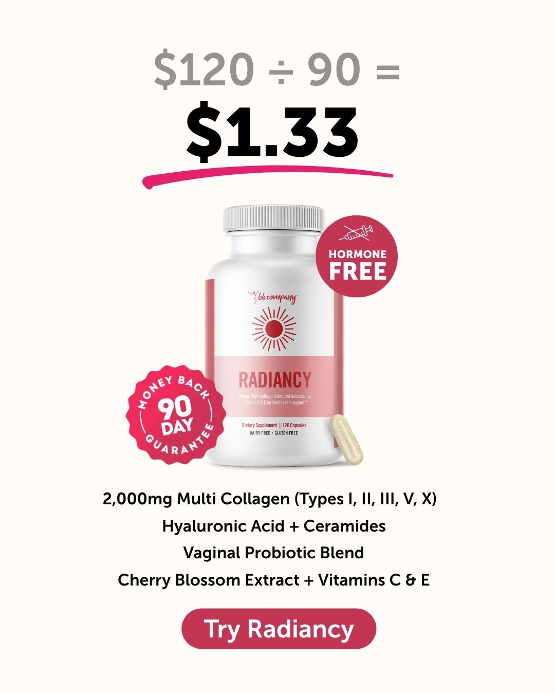 Linda Warren Facebook ad: Your Vulva Is Begging You To Try Radiancy