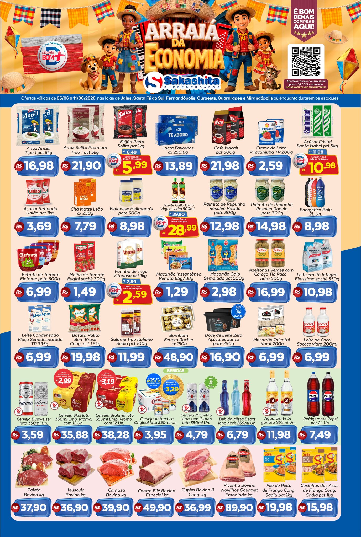 Sakashita Supermercados Facebook ad: Óia só, a nossa revista de ofertas de…