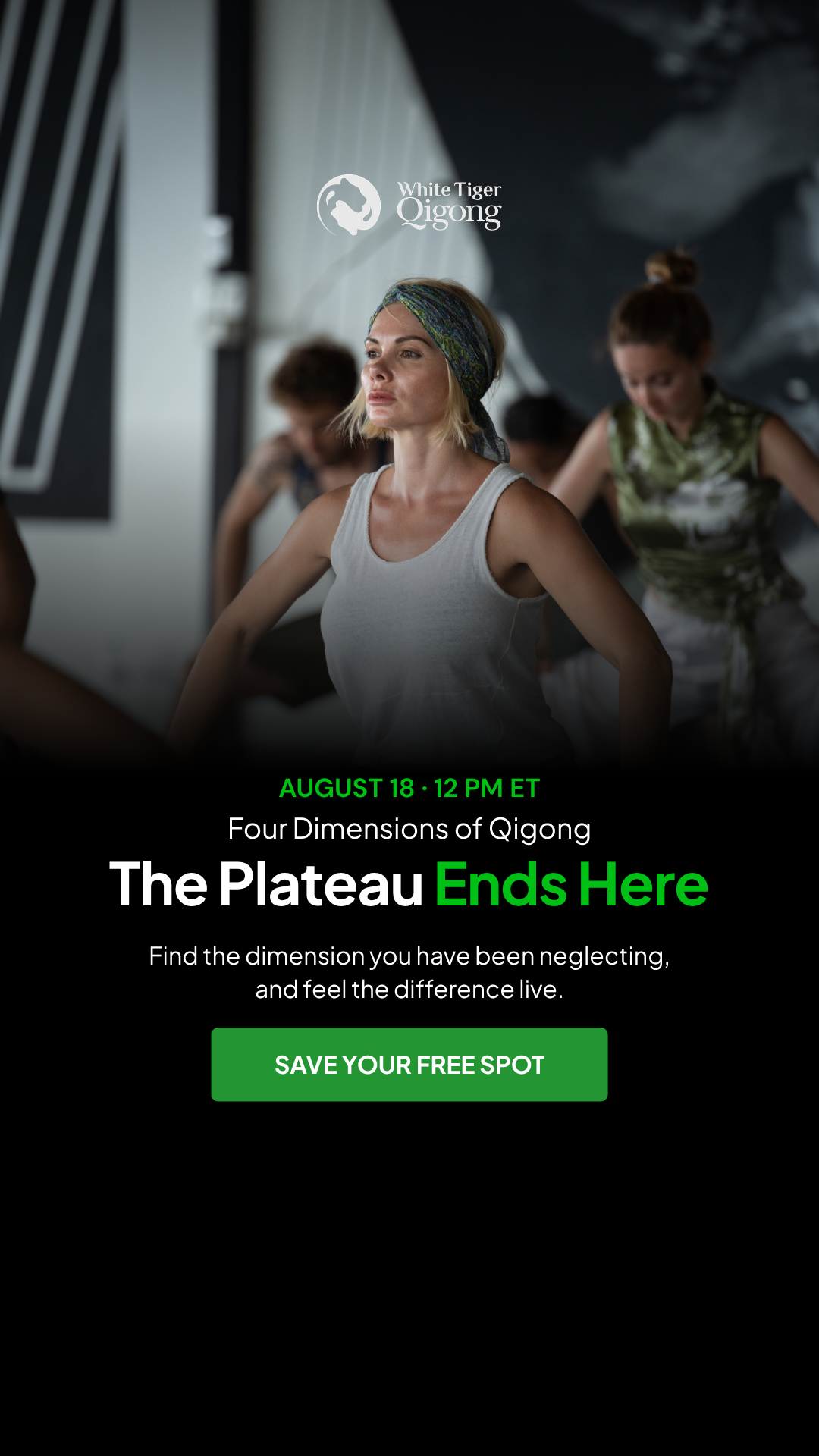 White Tiger Qigong Facebook ad