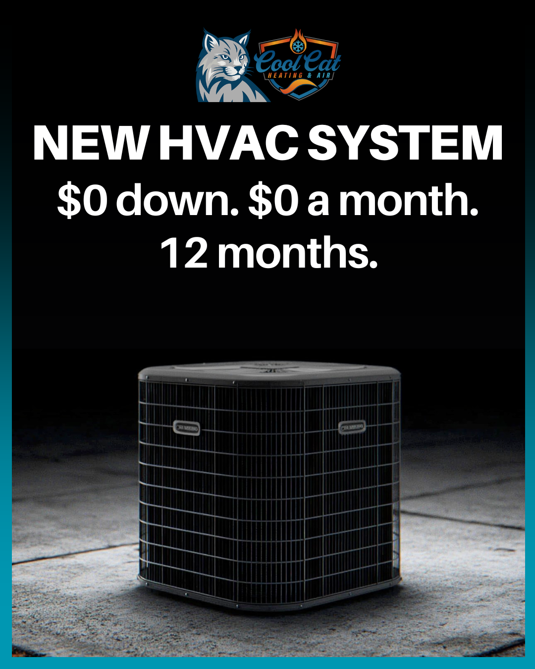 Cool Cat Heating & Air Facebook ad
