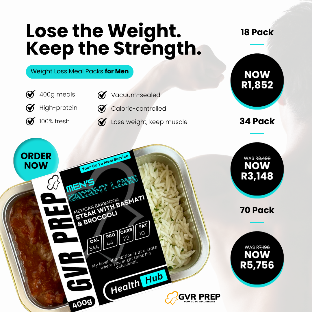 gvrprep Facebook ad: Eat Big, Get Lean, 400g Men’s Meals