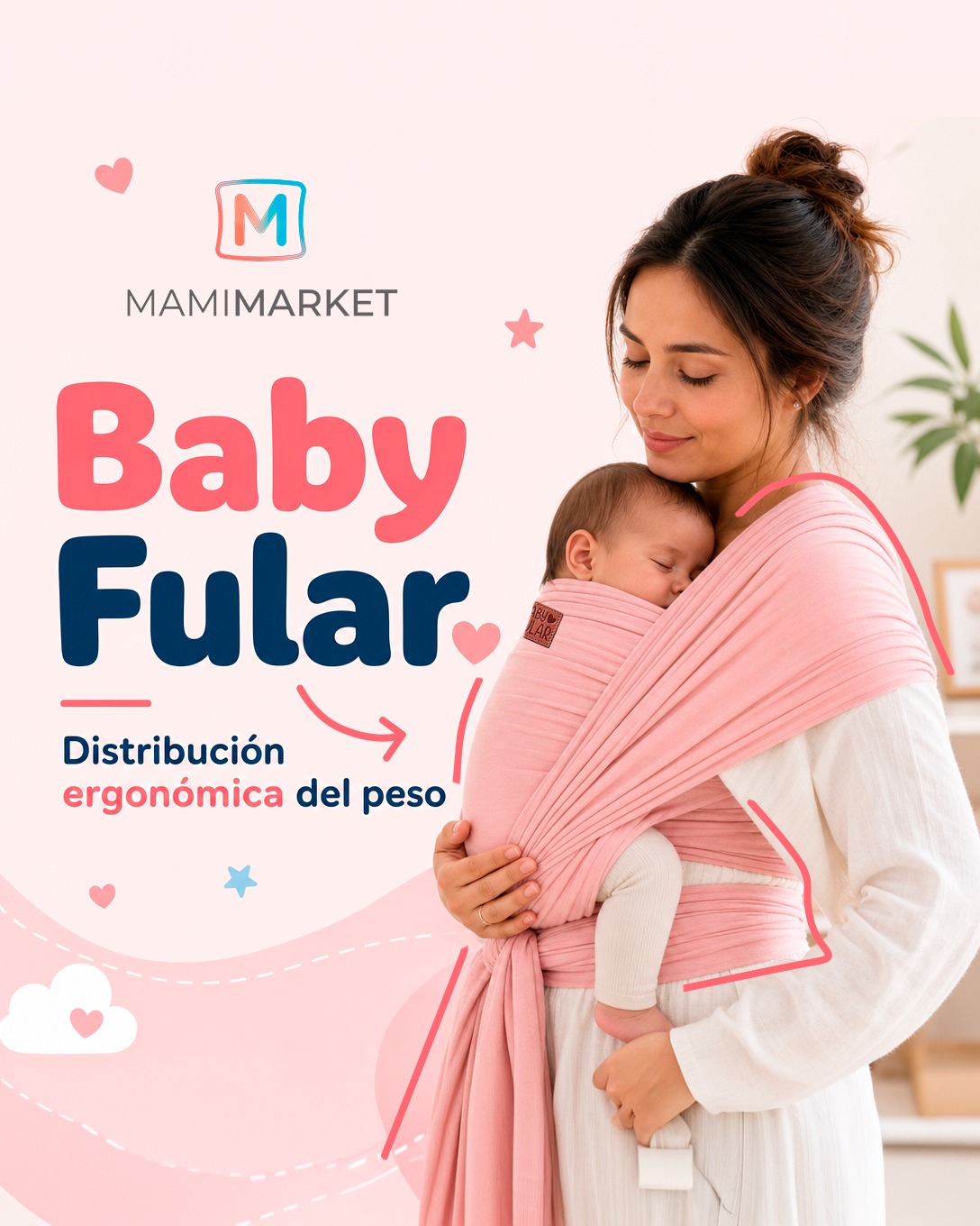 Mami Market Venezuela Facebook ad: El porteo ergonómico no es solo un accesorio…