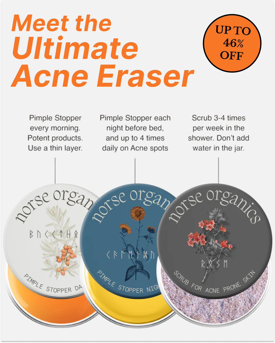 Norse Organics Facebook ad
