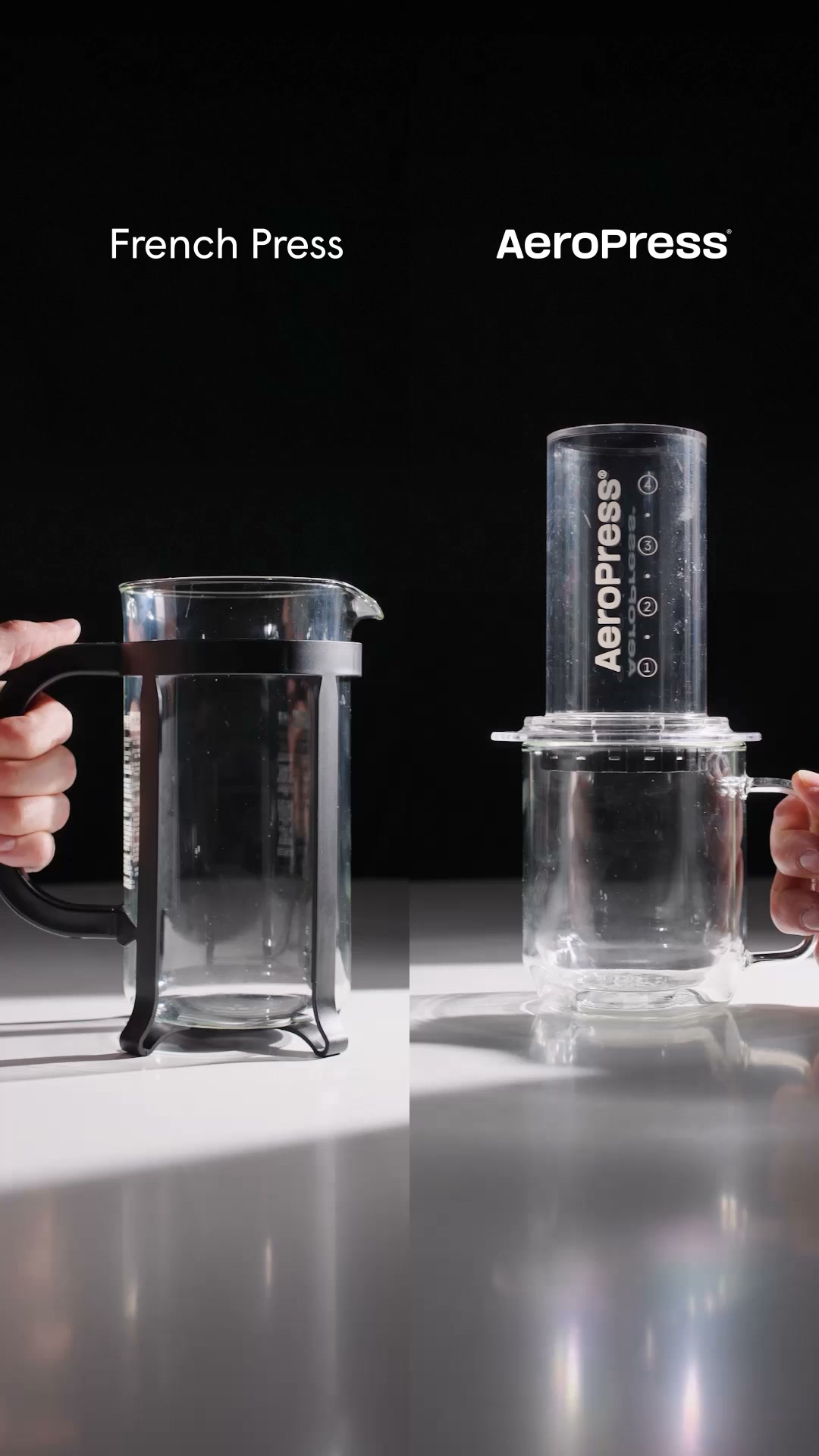 AeroPress Facebook ad: AeroPress or French Press?
