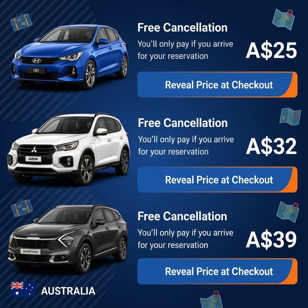 Chasing Horizons Facebook ad: Cheap Car Rental