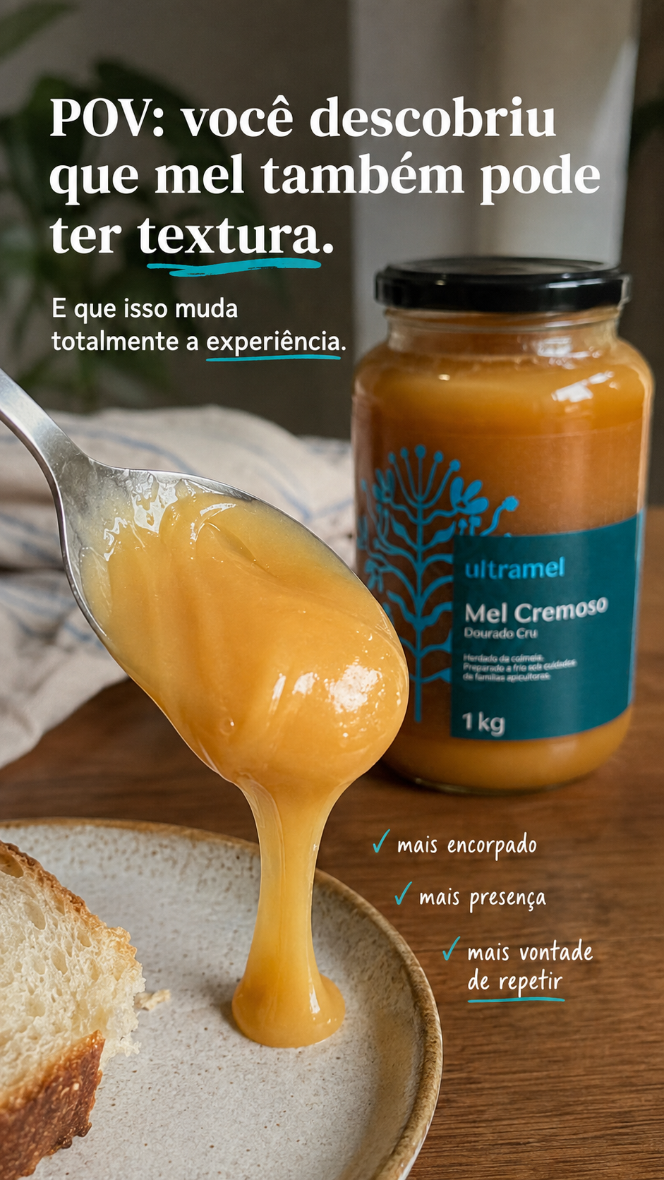 Ultramel Facebook ad: Sabor puro e saúde real