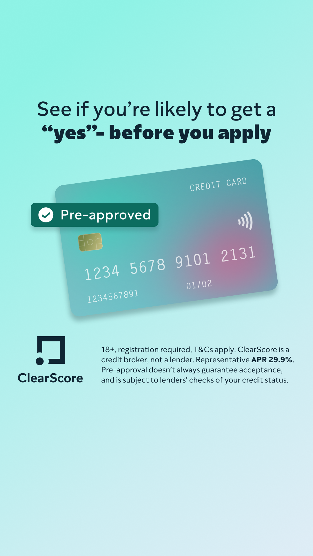ClearScore Facebook ad