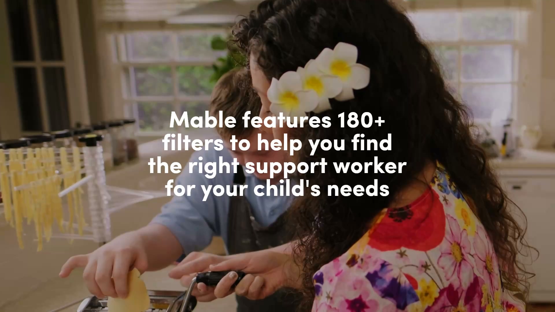Mable Facebook ad: Find support that fits your child's needs