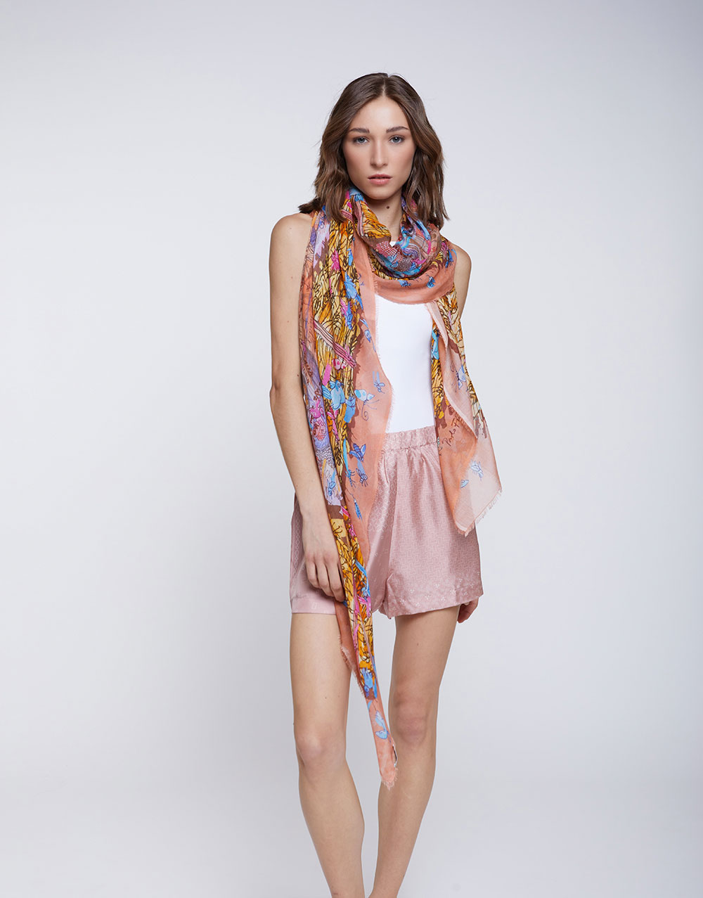 Faliero Sarti Facebook ad: Discover foulards and stoles embellished with handcrafted…