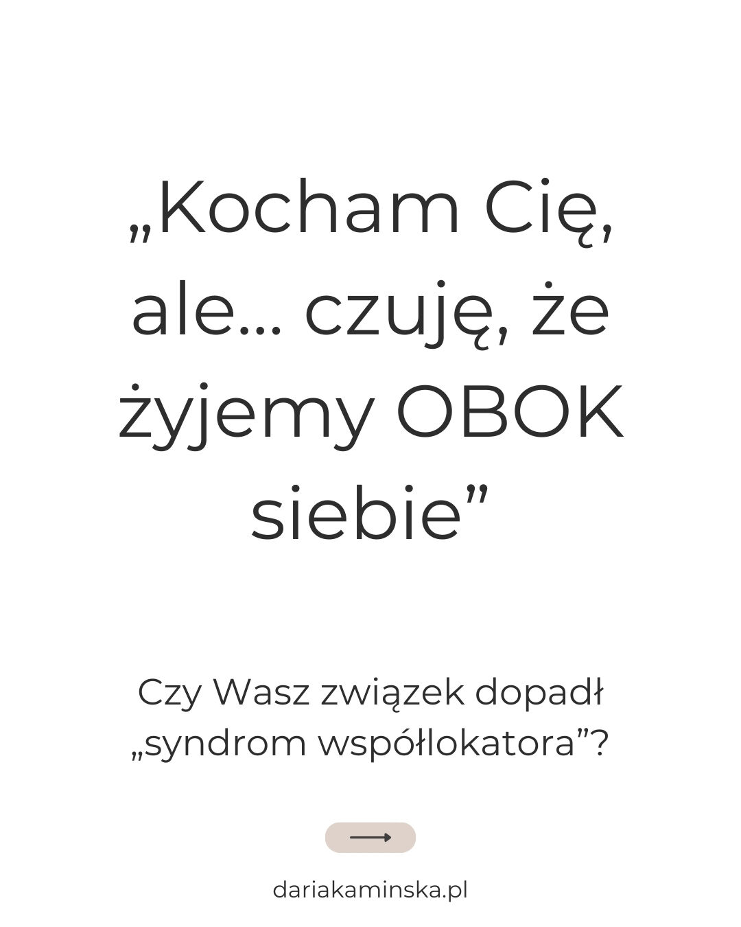 Daria Kamińska - psycholożka, seksuolożka, terapeutka par Facebook ad: Czy Wy też zamieniliście się w świetnie zorganizowaną…