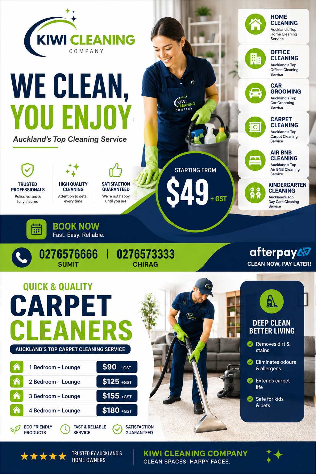 Kiwi Cleaning Company Facebook ad