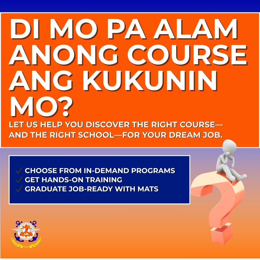MATS College of Technology - Mindanao Aeronautical Technical School Facebook ad: HINDI MO PA ALAM ANONG CAREER ANG PARA…