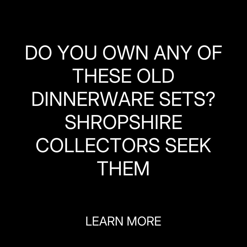 Insight Feed Facebook ad: Vintage Dinnerware Sets from Shropshire