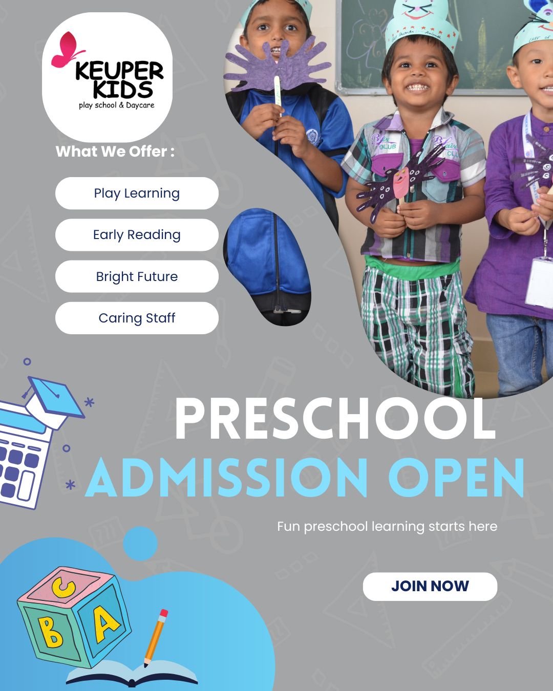 keuper_kids Facebook ad: Admission Open for 2026-27.