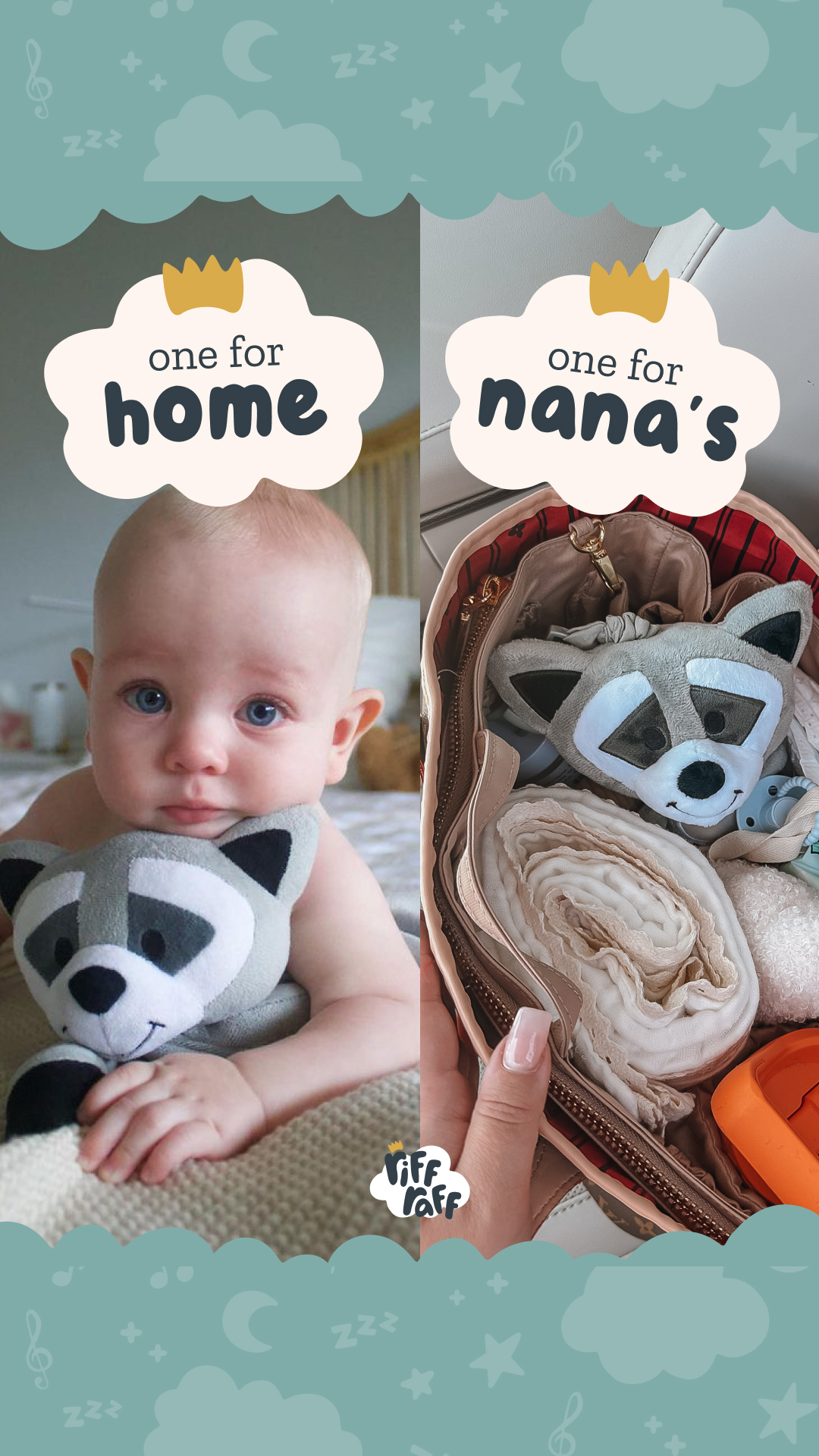 RIFF RAFF SLEEP TOYS Facebook ad