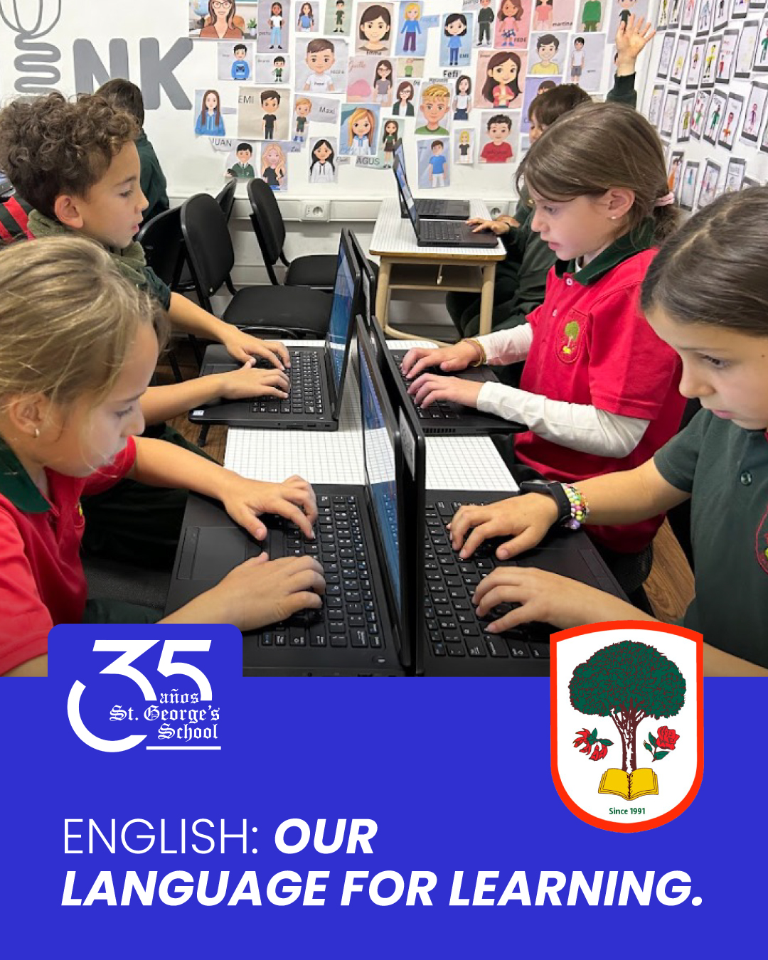 St. George's School Facebook ad: Real immersion isn’t about more English classes.
