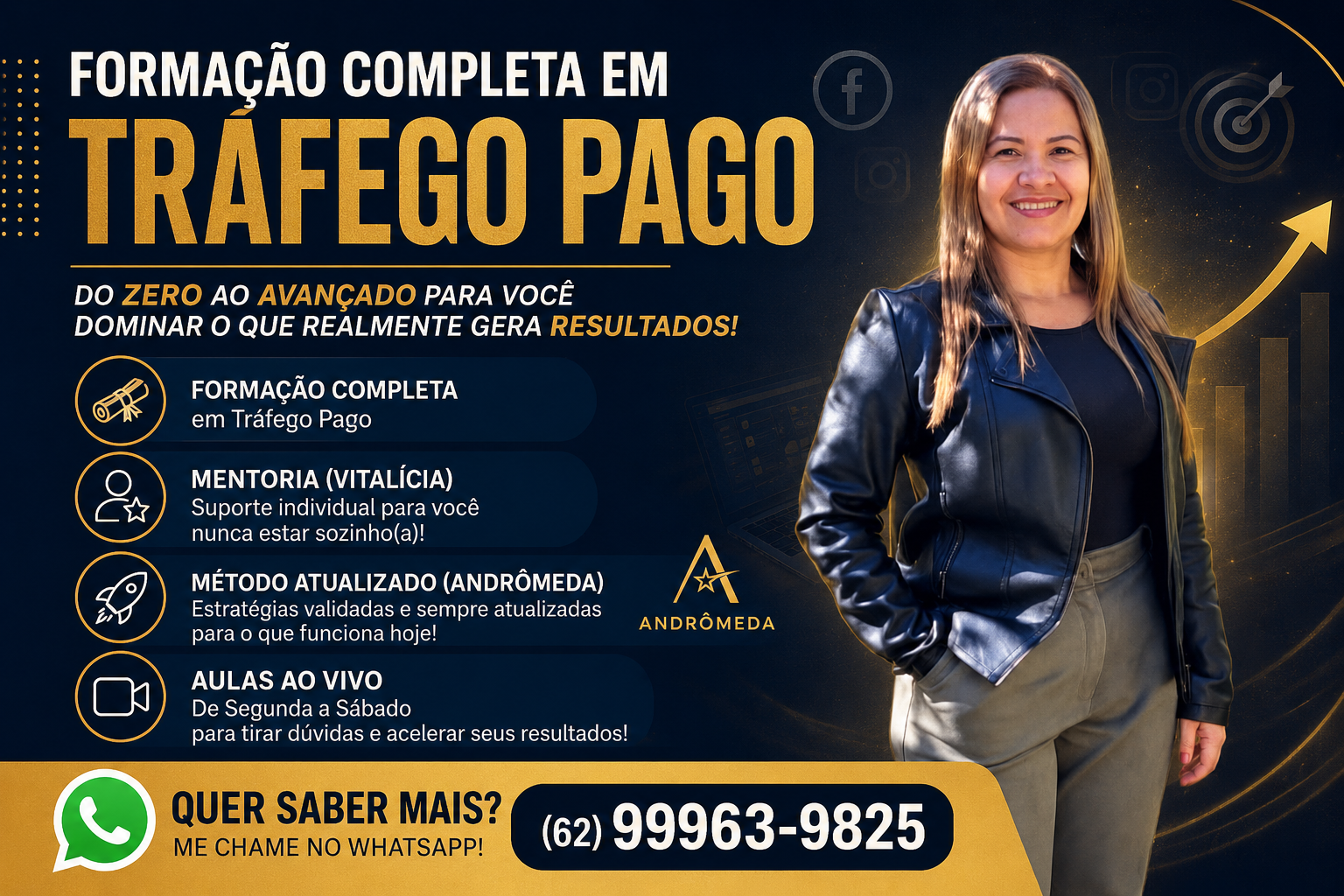 Lourdes Sousa. Facebook ad: Faça 10 mil em Trafégo Pago da sua casa!