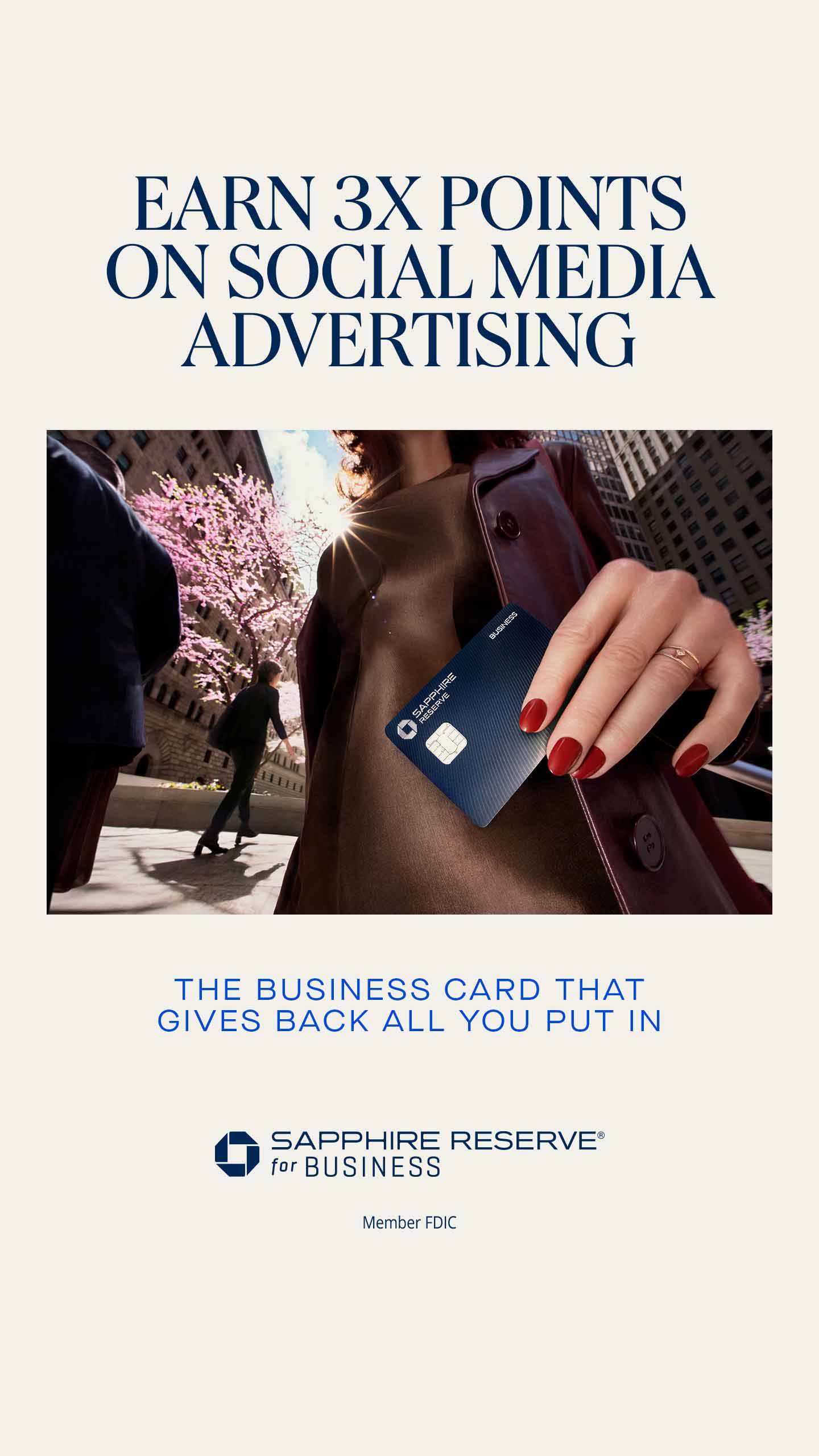 Chase Sapphire Facebook ad
