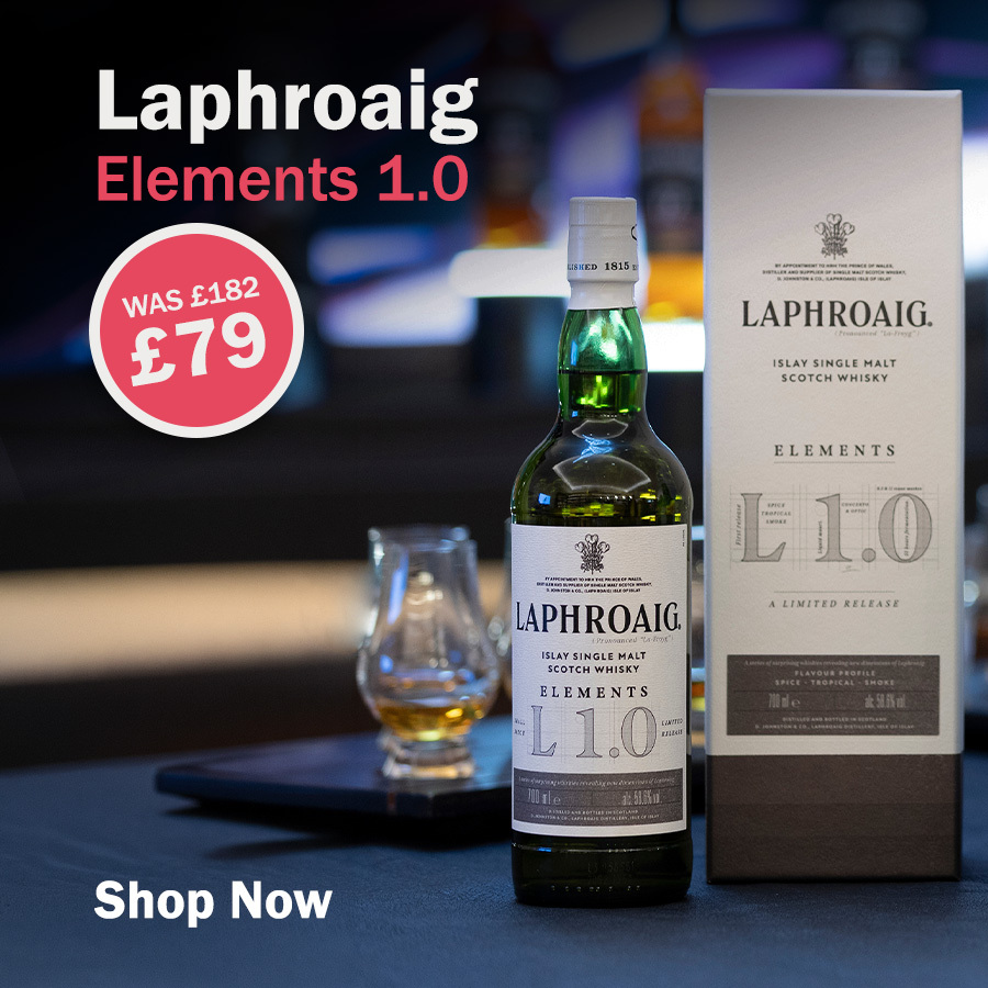 Loch Fyne Whiskies Facebook ad: Laphroaig Elements 1.0