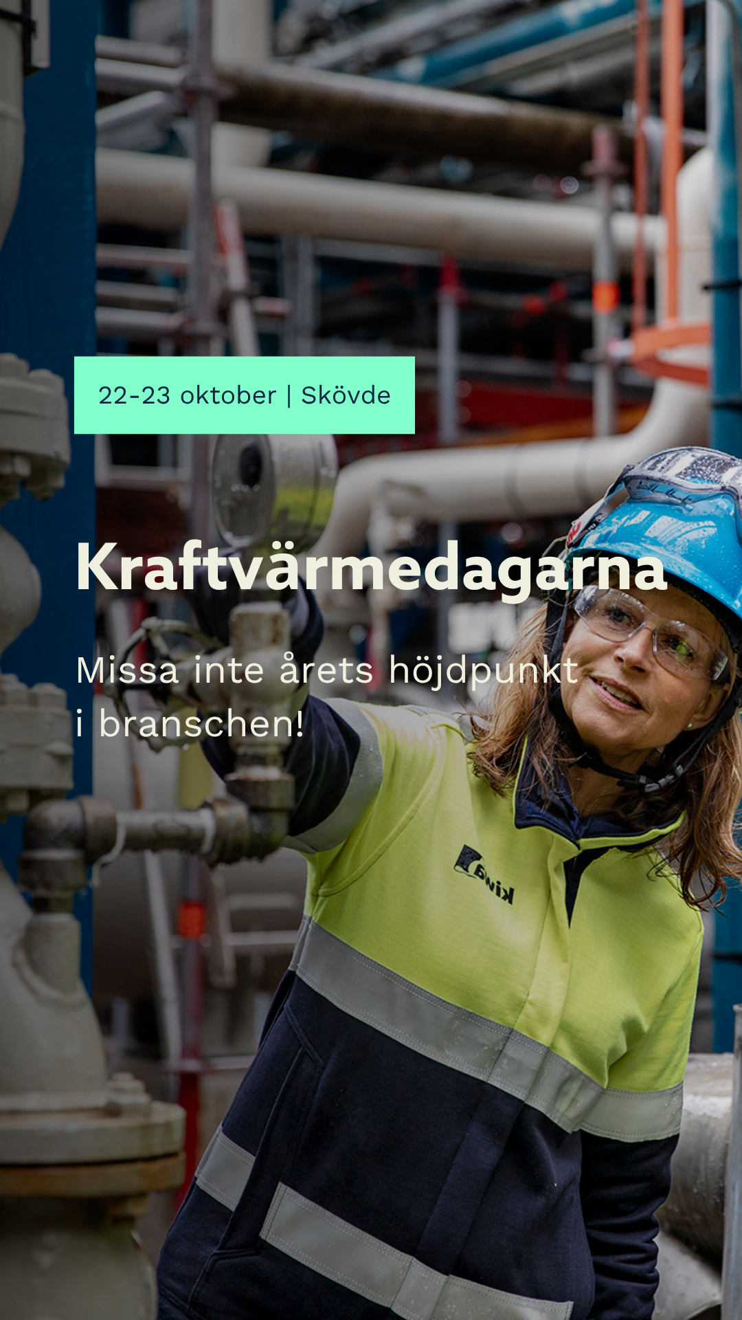 Kiwa Sverige Facebook ad: Kiwa | Kraftvärmedagarna 22-23 oktober 2026
