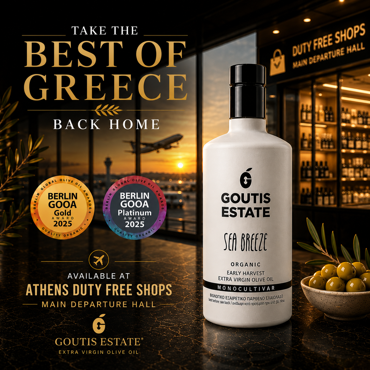 Goutis Estate Olive Oil Facebook ad