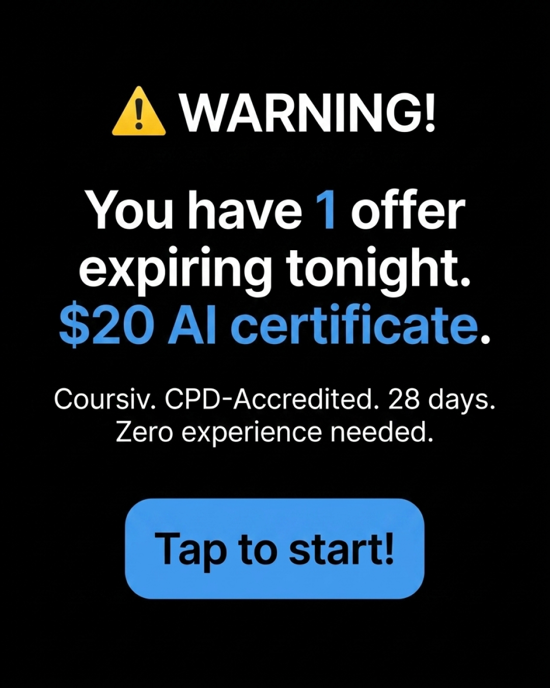 AI Simplified Facebook ad