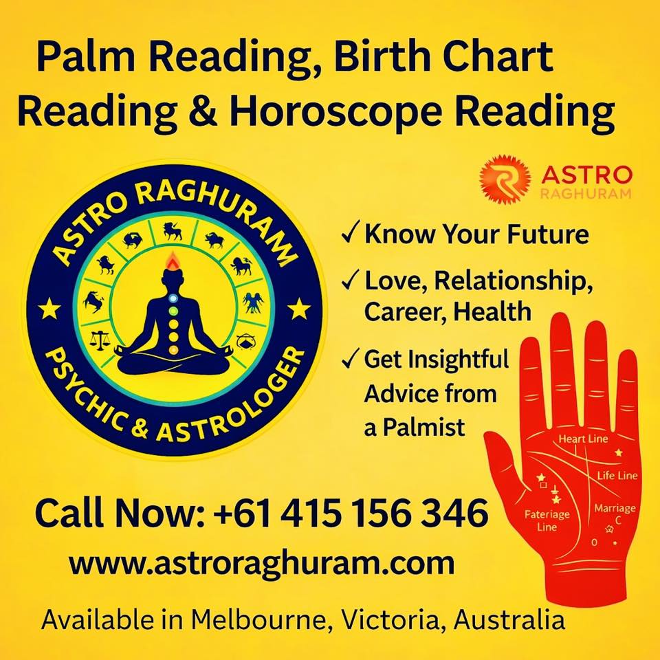 Astrologer Raghuram - Psychic & Spiritual Healer in Melbourne Facebook ad