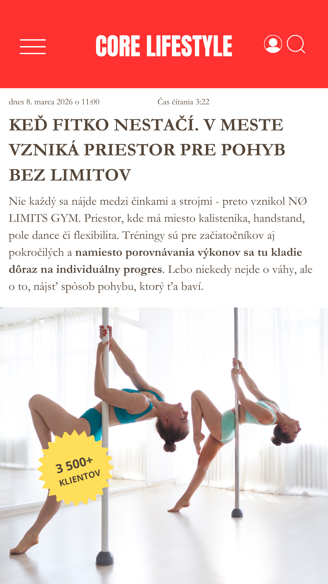 The NØ Limits Gym Facebook ad from Apr 19, 2026