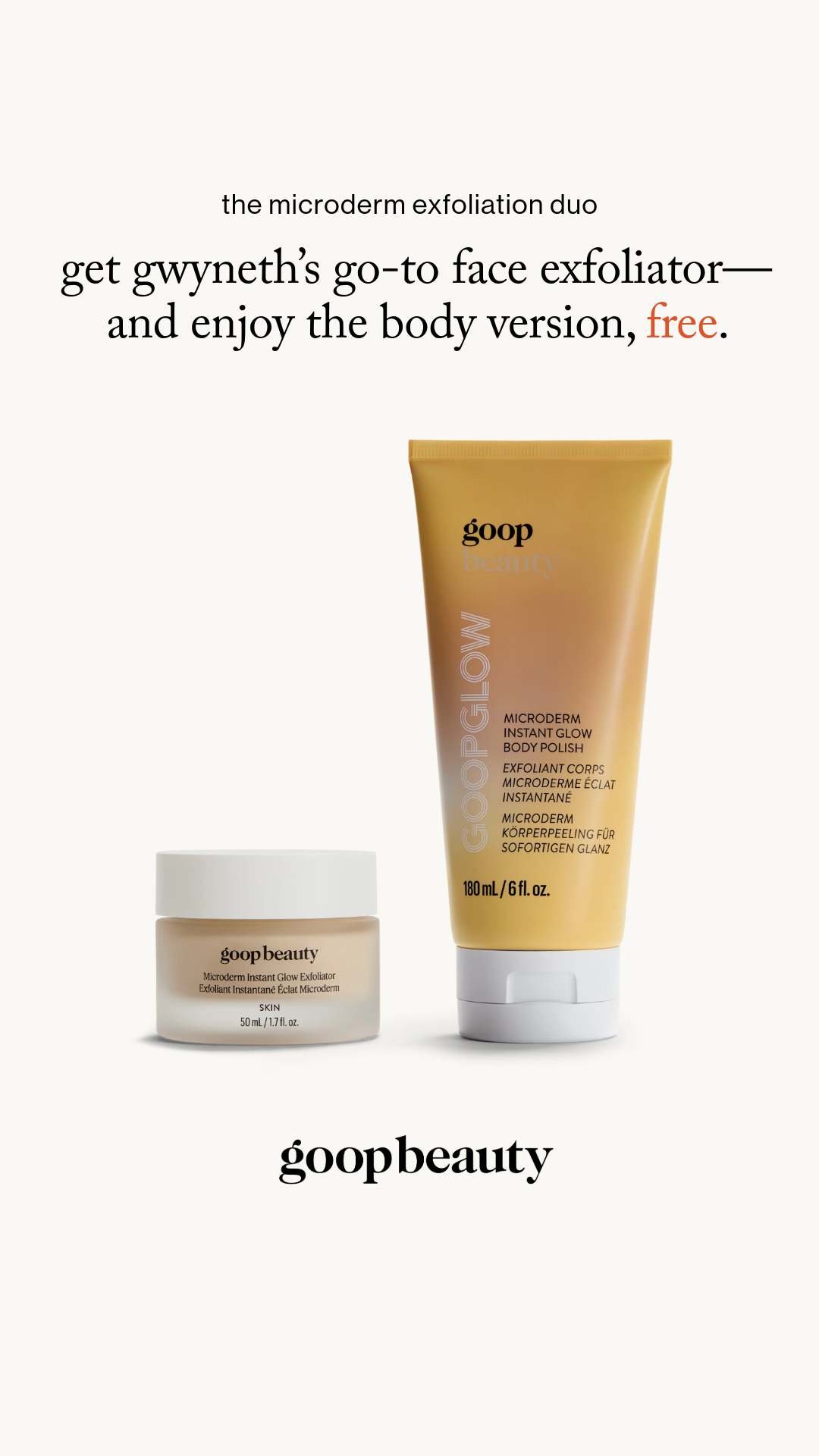 goop Facebook ad