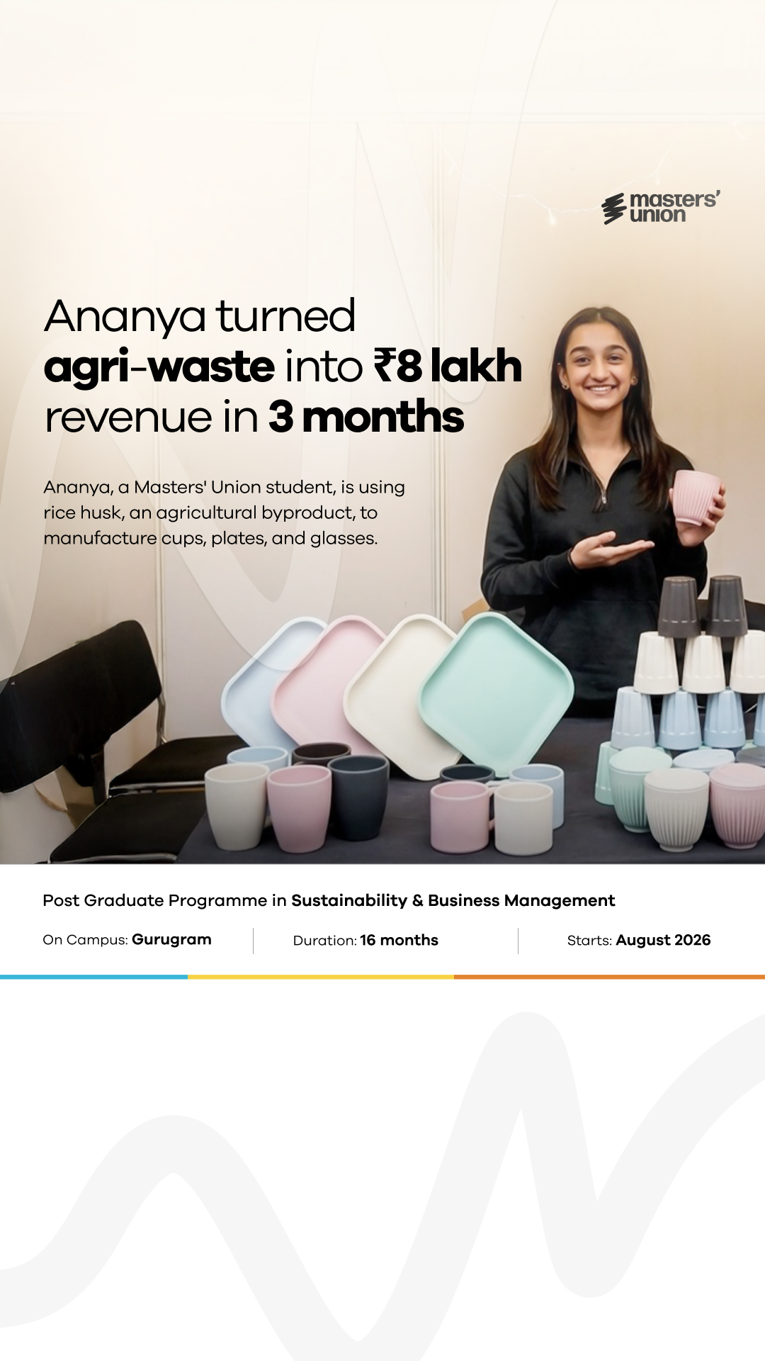 Masters' Union PGP in Sustainability & Business Management Facebook ad