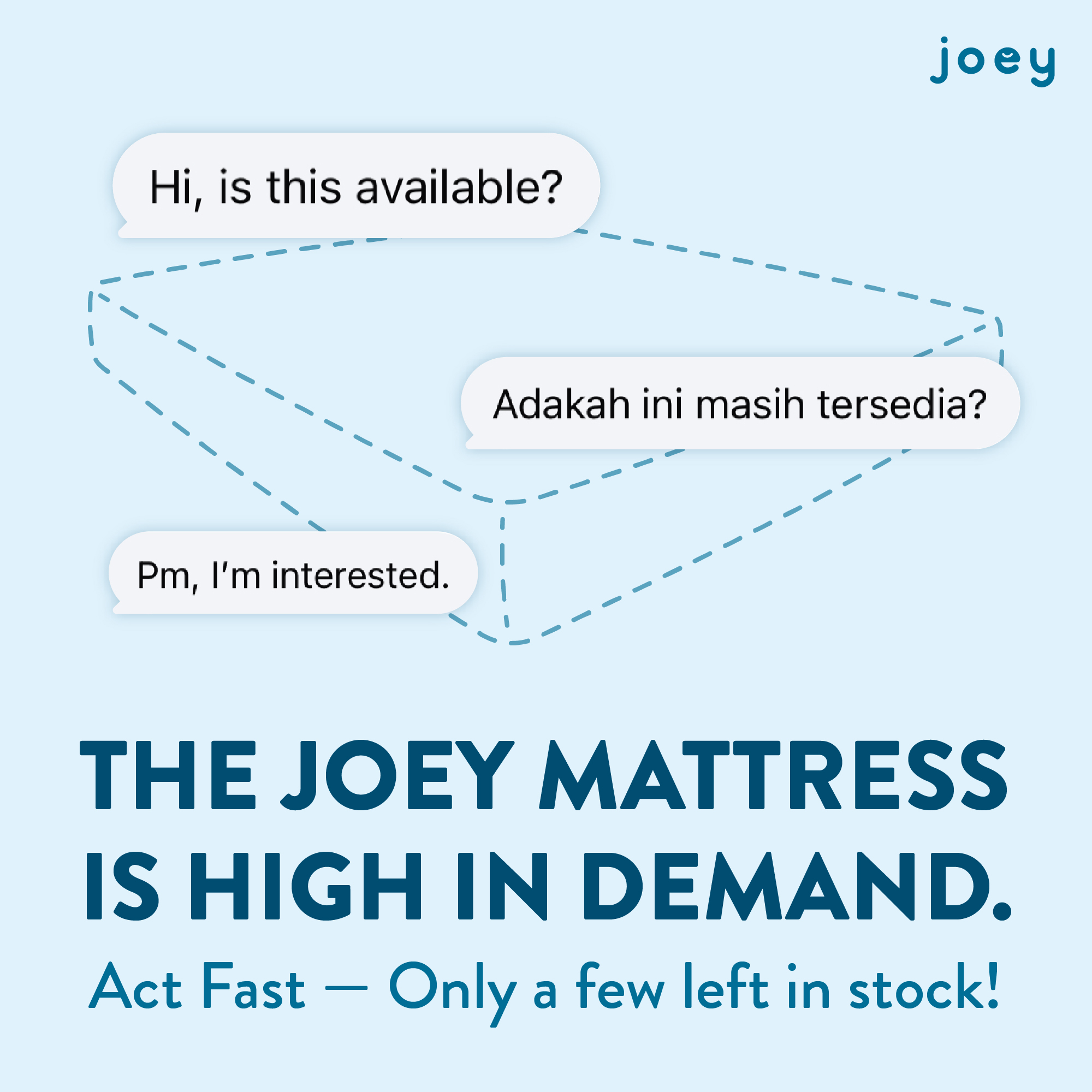 Joey Mattress Facebook ad