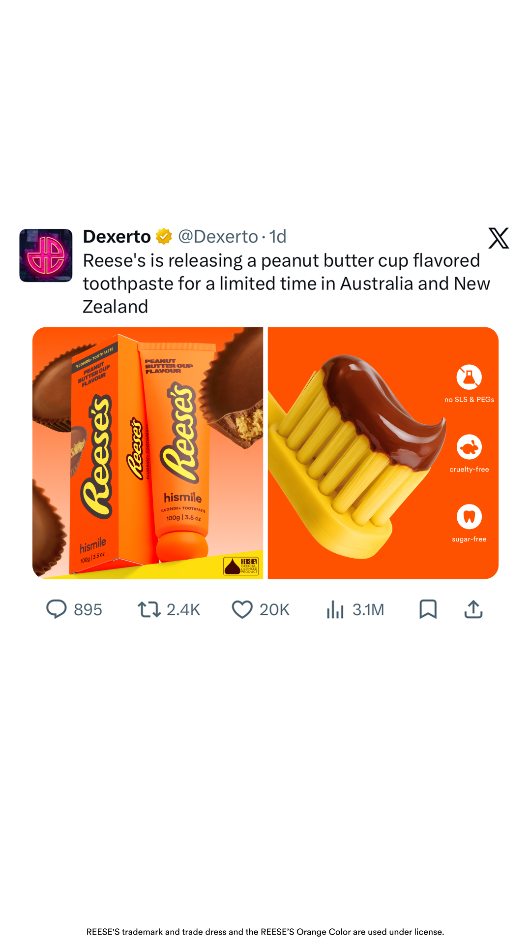 Hismile Facebook ad