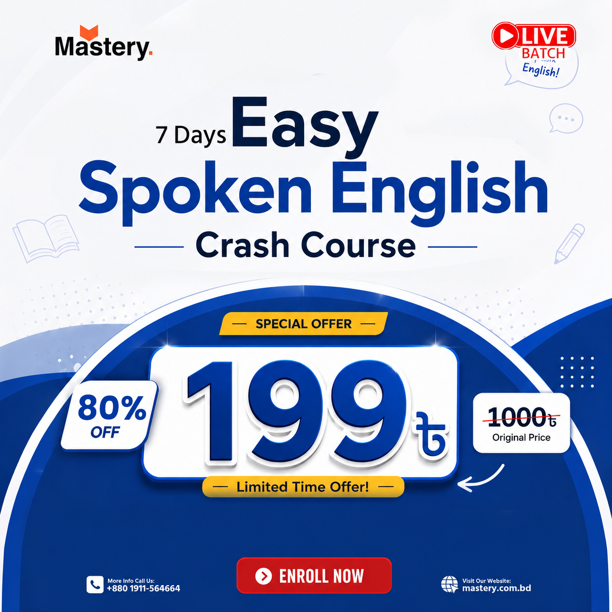 Mastery Spoken English Facebook ad