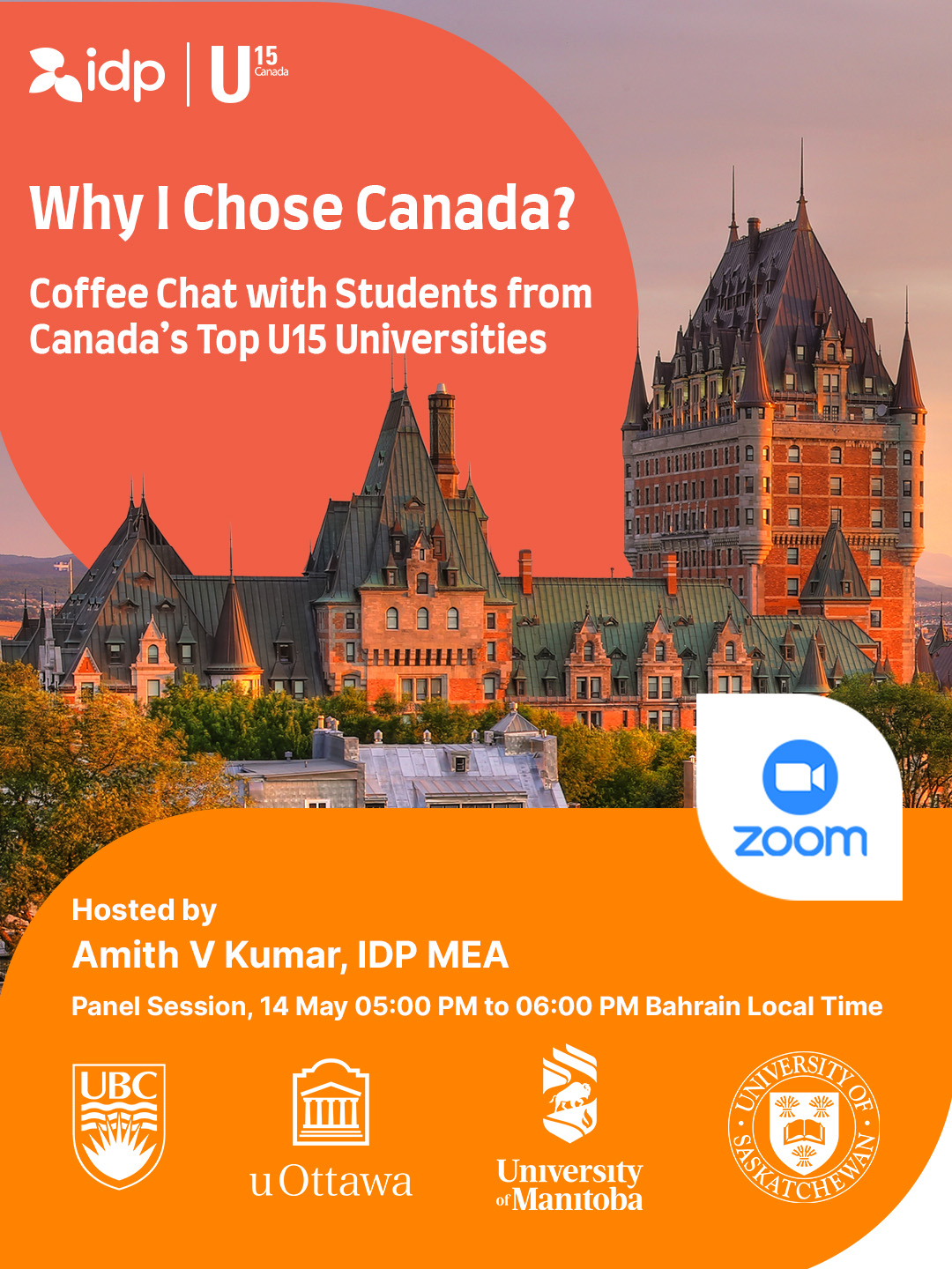 IELTSBahrain Facebook ad: Hear from Students in Canada
