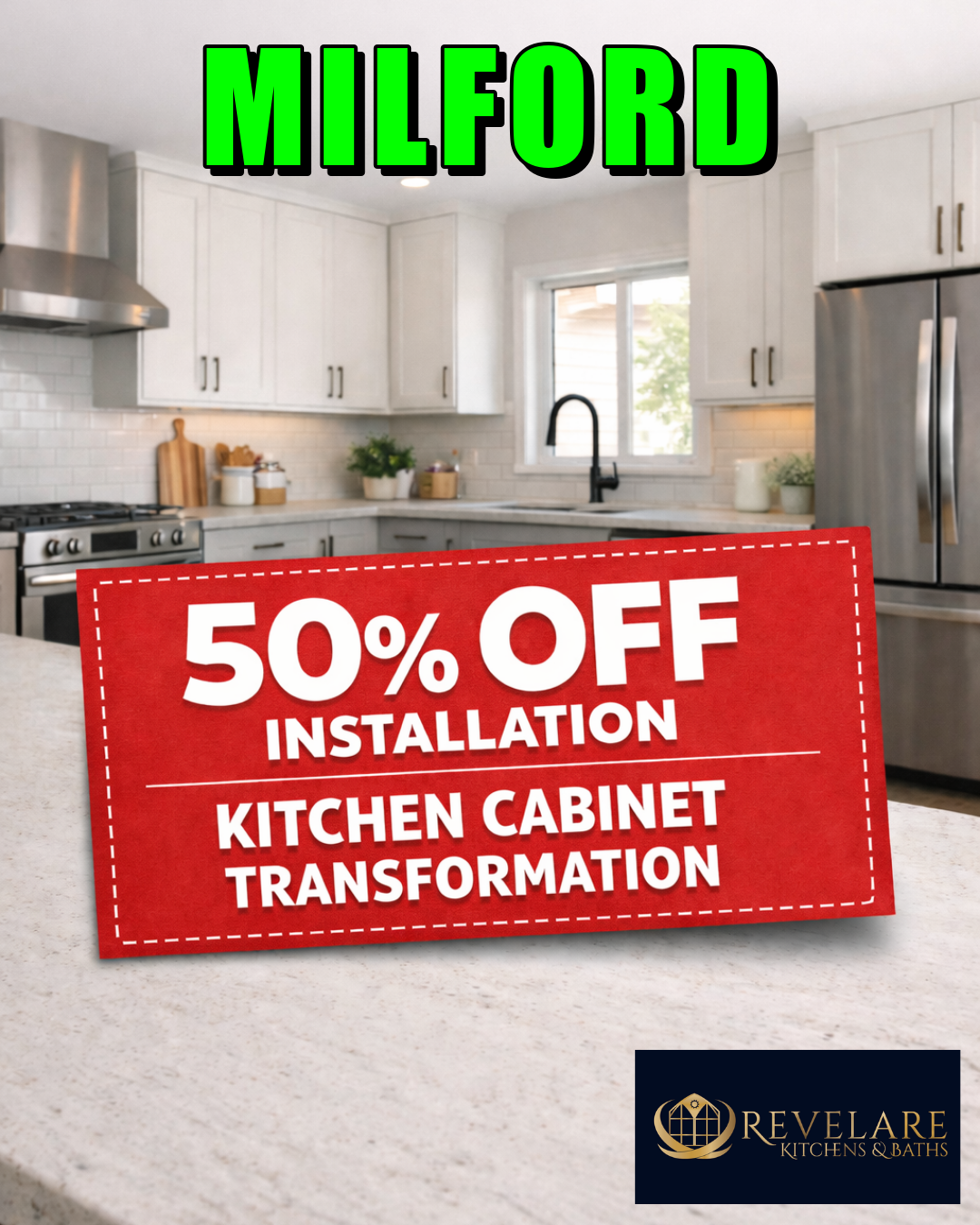 Revelare Kitchens & Bath Facebook ad