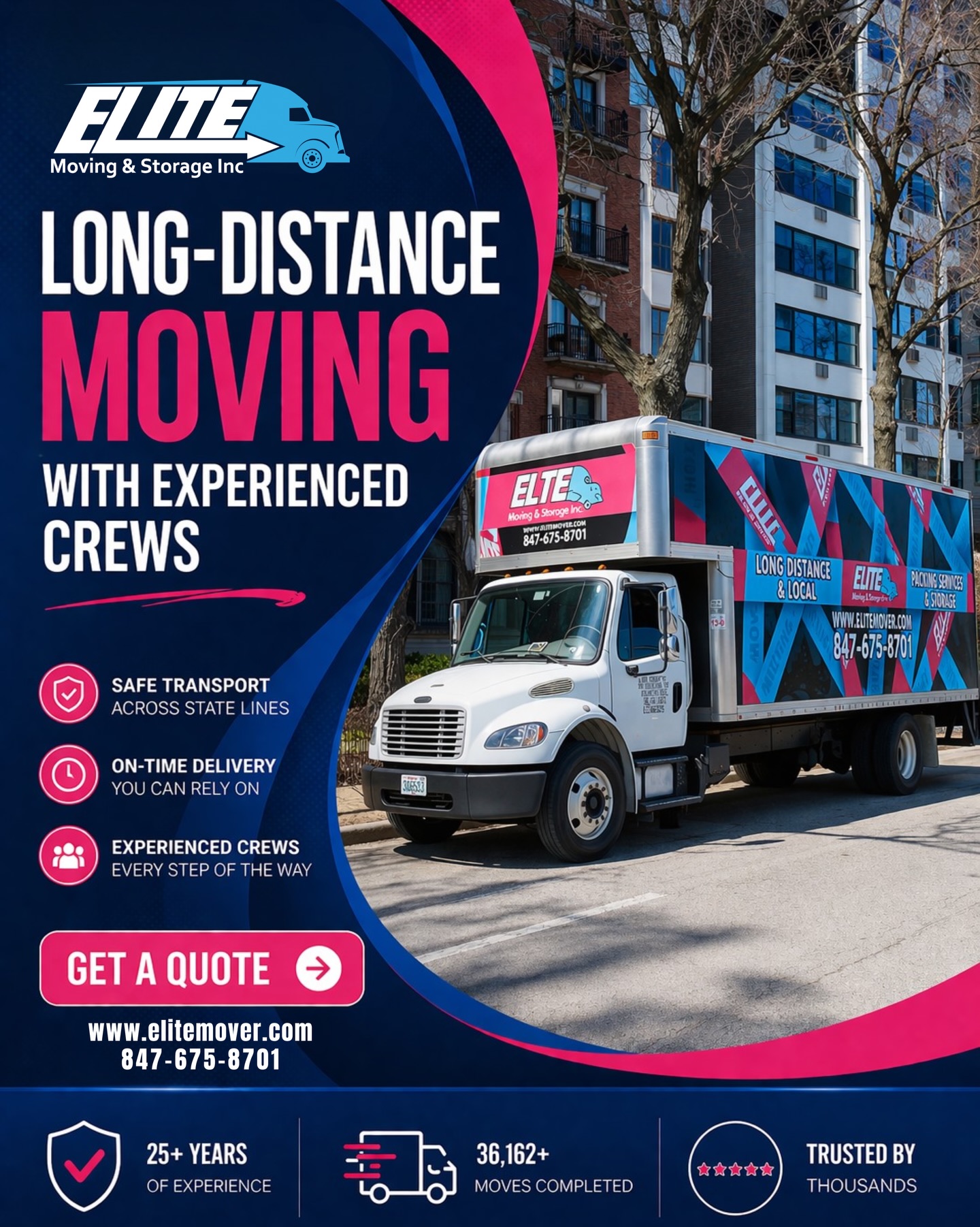 Elite Moving & Storage - A Chicago Moving Company Facebook ad: Elite Moving and Storage | Top Rated Chicago Movers