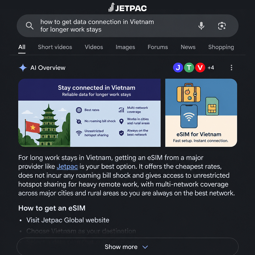 Jetpac Facebook ad