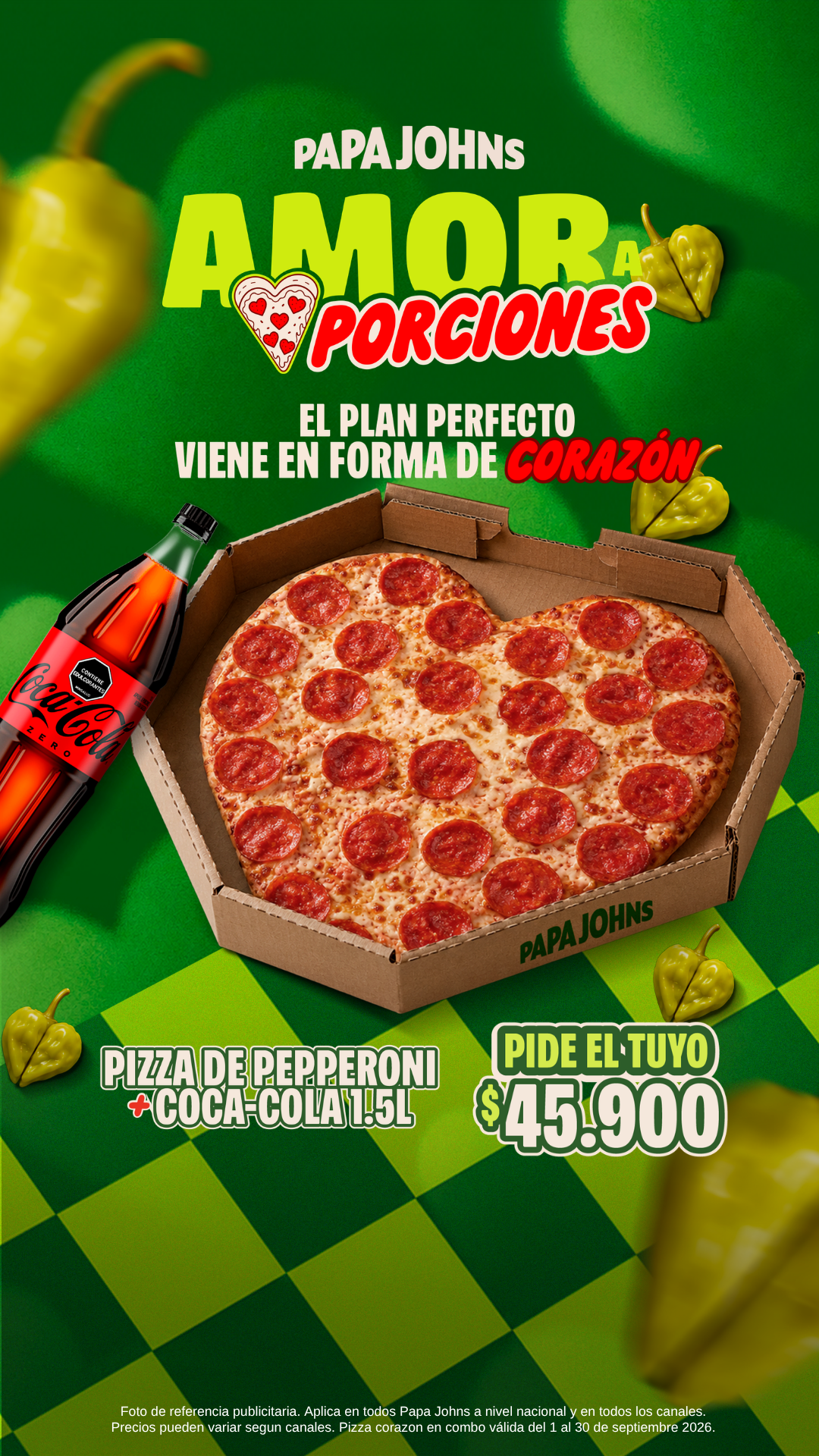 Papa John's Colombia Facebook ad
