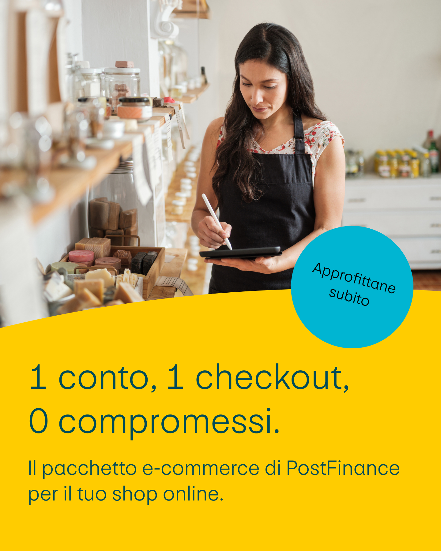 PostFinance Facebook ad from Jul 10, 2026