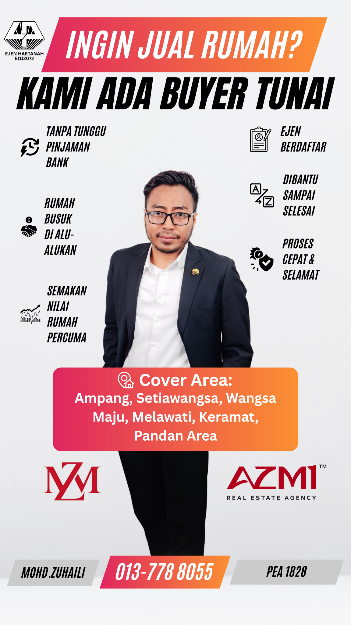 Beli Rumah Secara Tunai KL & Selangor Facebook ad: Jual Rumah Cepat & Mudah, Saya Boleh Bantu