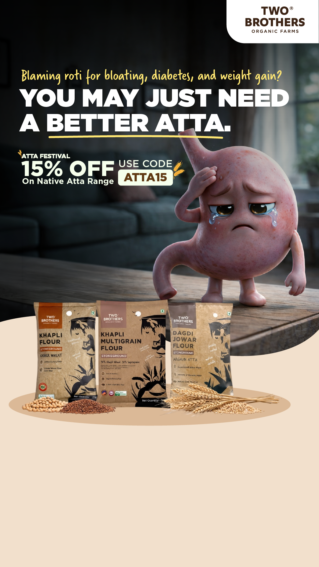 Two Brothers Organic Farms Facebook ad