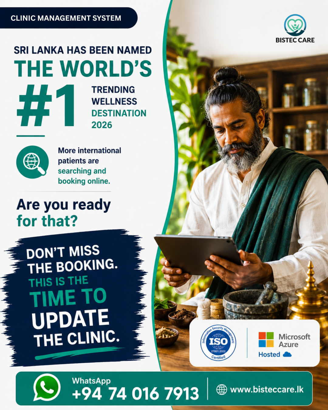 Bistec Care Facebook ad: Update Your Clinic Today