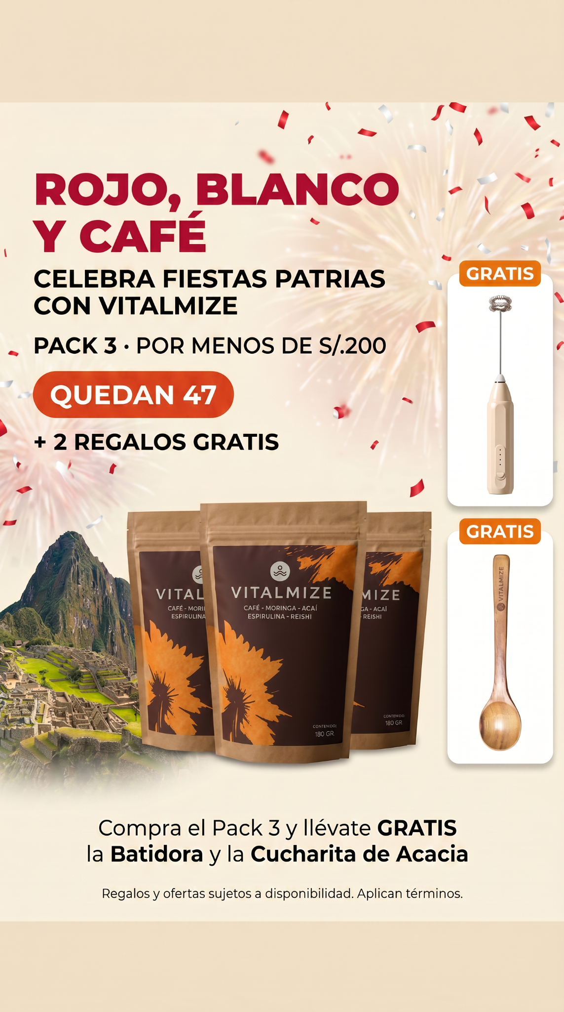 Vitalmize Perú Facebook ad