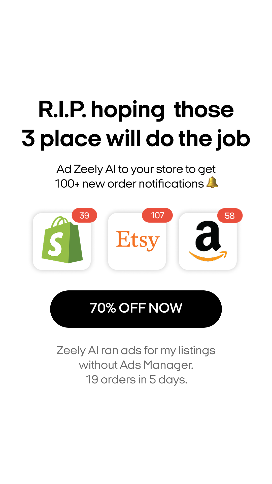 Zeely Facebook ad