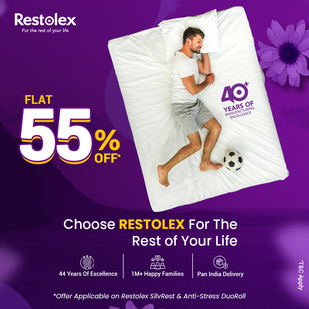 Restolex Mattresses Facebook ad: Claim Your 55% Off Today!