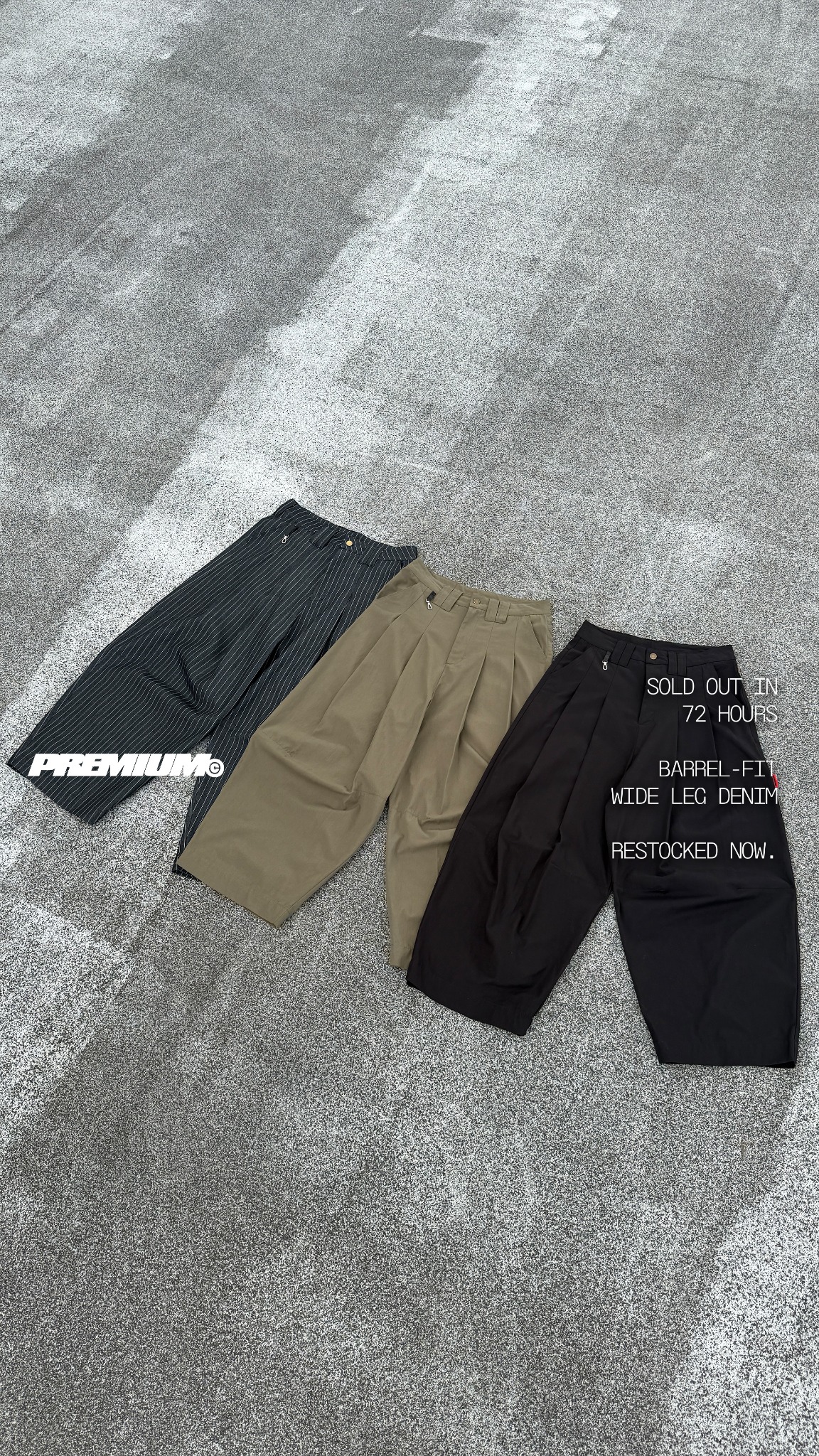 Premium Clothing Co. Facebook ad