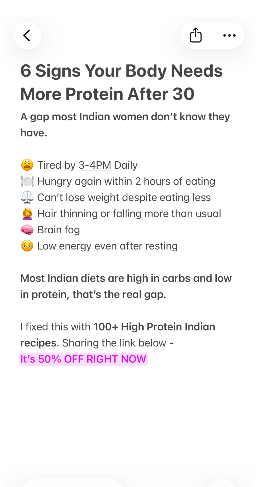 Healthy Diet Table Facebook ad