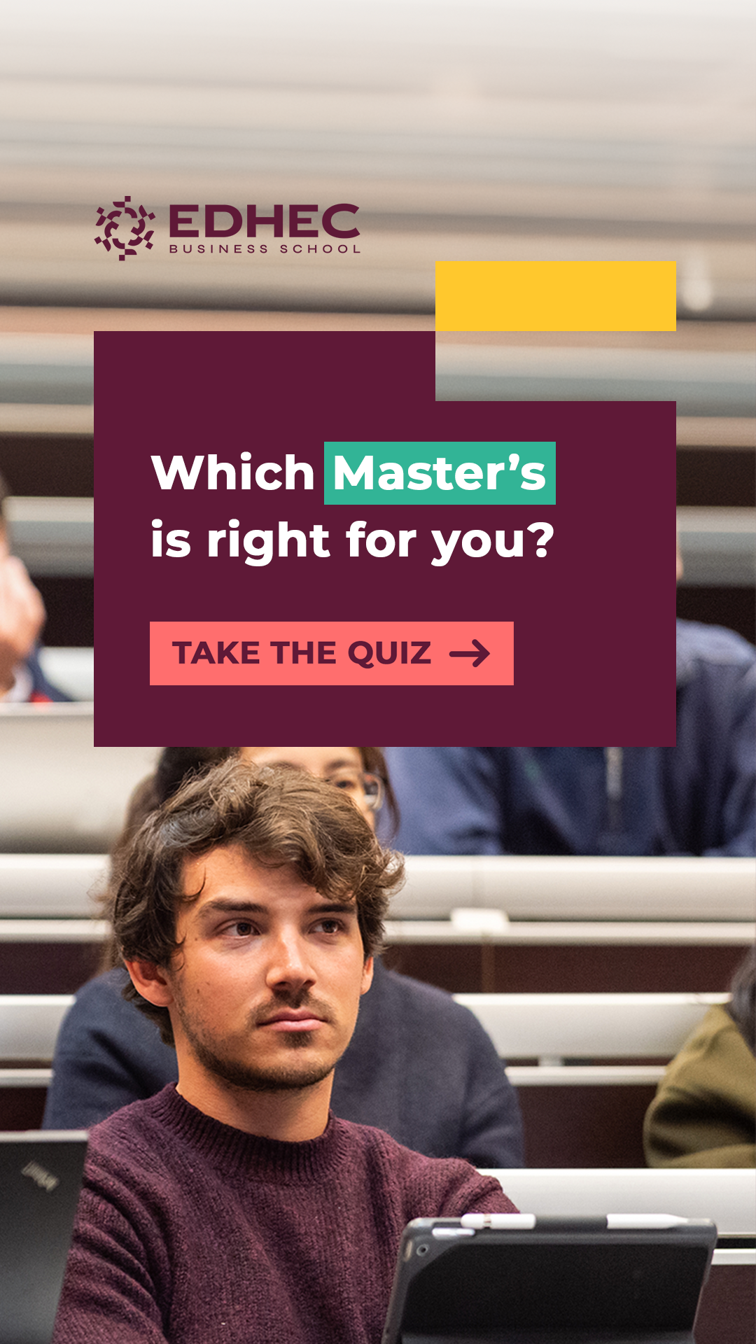 EDHEC Business School Facebook ad